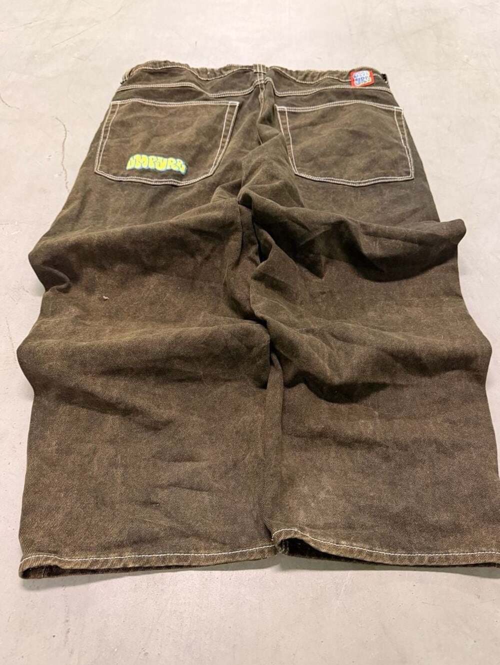 Empyre Loose Fit Brown Wash Skate Jeans